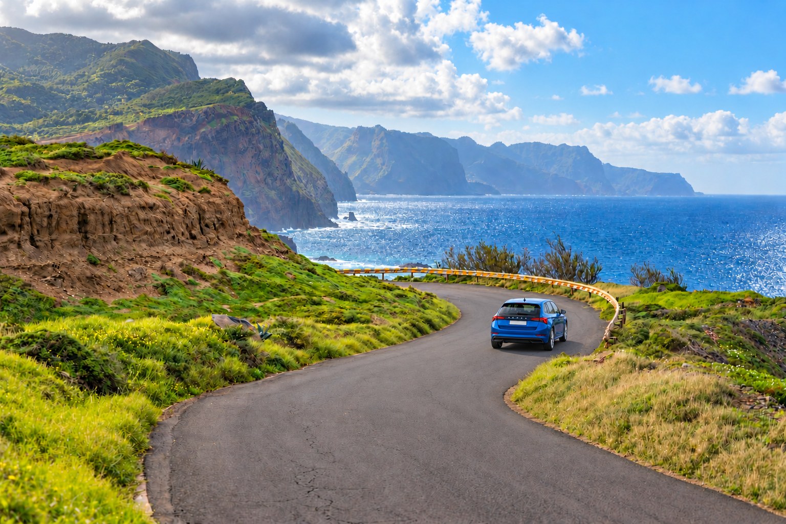 Coastal road at São Vicente, Madeira